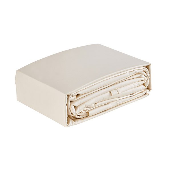 Organic Ivory Cotton Sateen Sheets